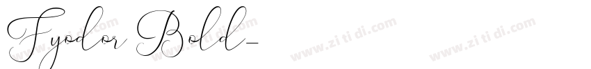 Fyodor Bold字体转换